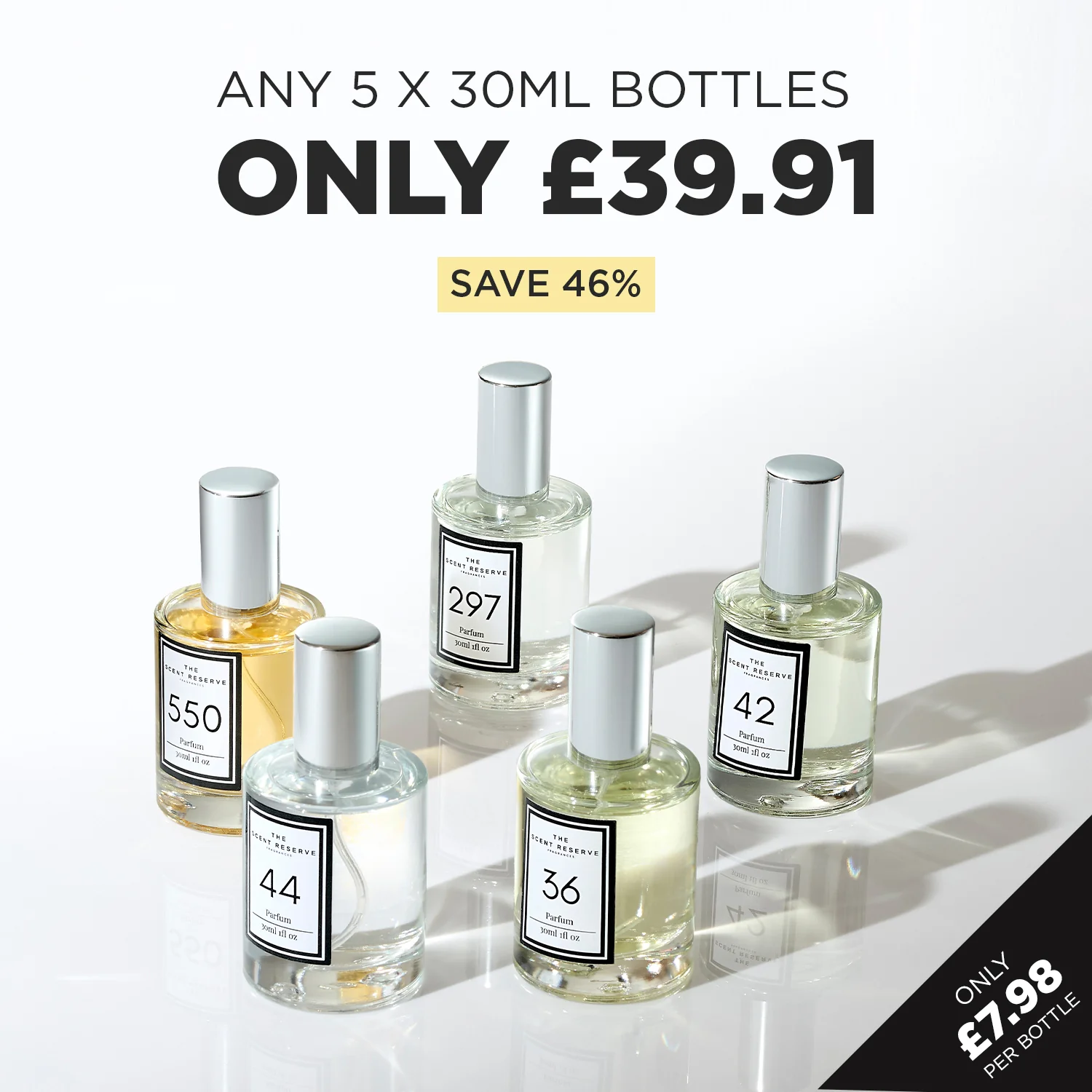 5 x 30ml Perfume Bottles